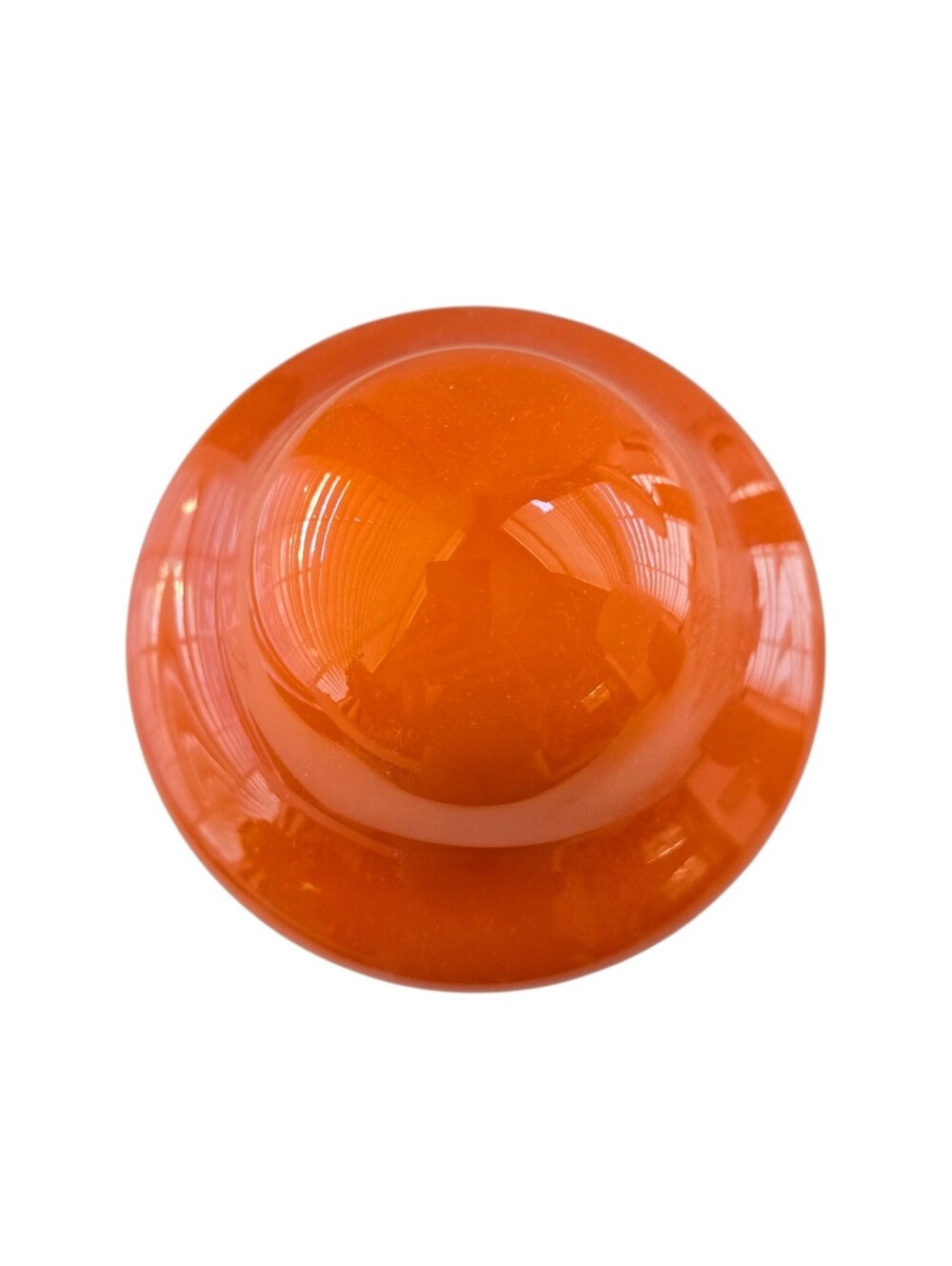Orange Mushroom Lamp Retro Space Age Accent Light - Picture 7 of 9